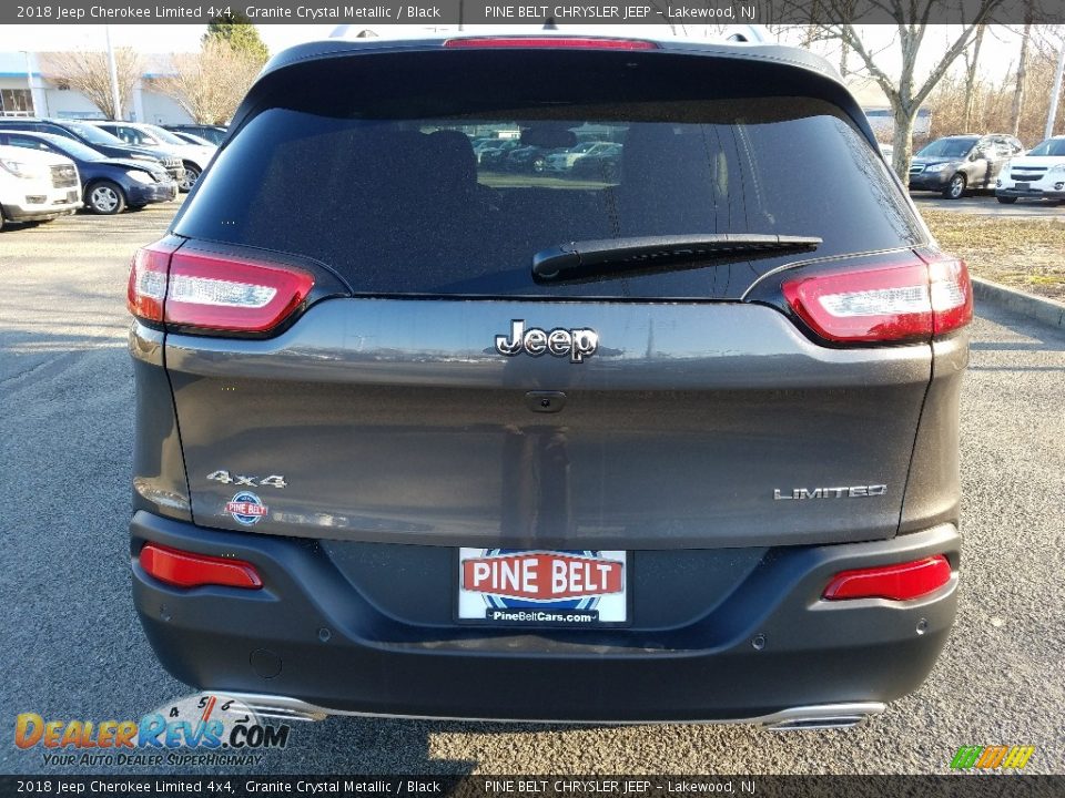 2018 Jeep Cherokee Limited 4x4 Granite Crystal Metallic / Black Photo #5