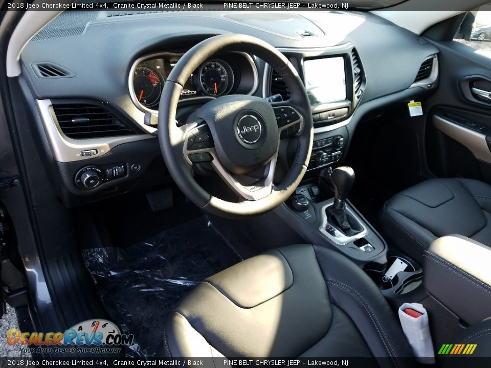 2018 Jeep Cherokee Limited 4x4 Granite Crystal Metallic / Black Photo #7