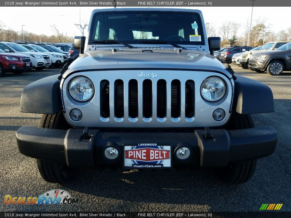 2018 Jeep Wrangler Unlimited Sport 4x4 Billet Silver Metallic / Black Photo #2