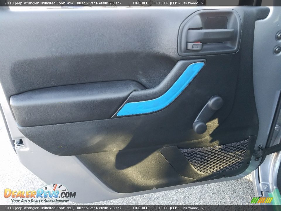 2018 Jeep Wrangler Unlimited Sport 4x4 Billet Silver Metallic / Black Photo #6