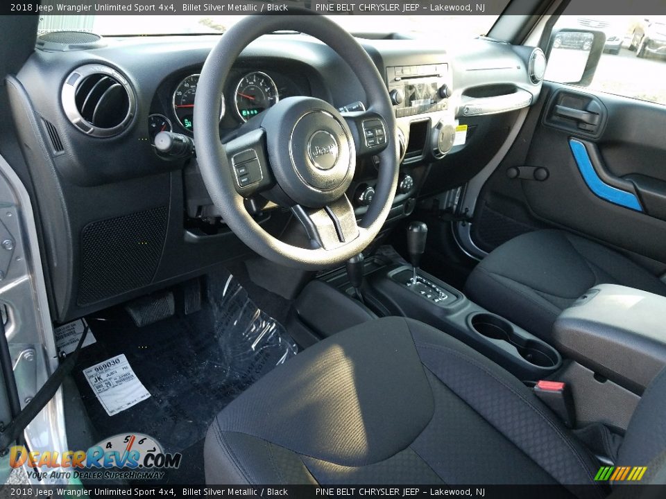 2018 Jeep Wrangler Unlimited Sport 4x4 Billet Silver Metallic / Black Photo #7