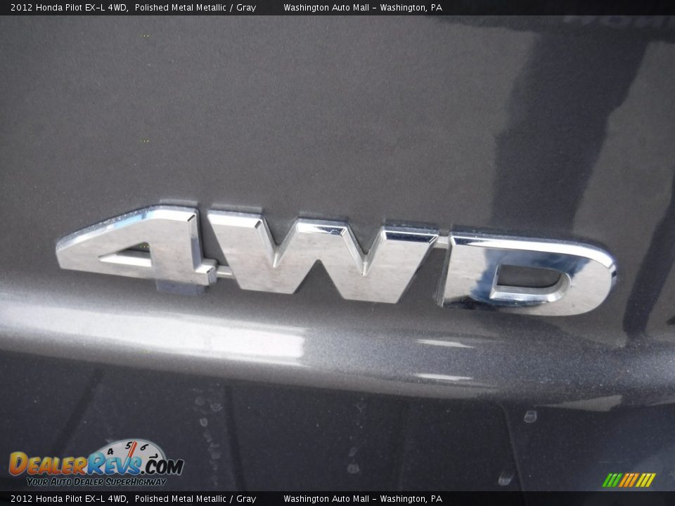 2012 Honda Pilot EX-L 4WD Polished Metal Metallic / Gray Photo #9