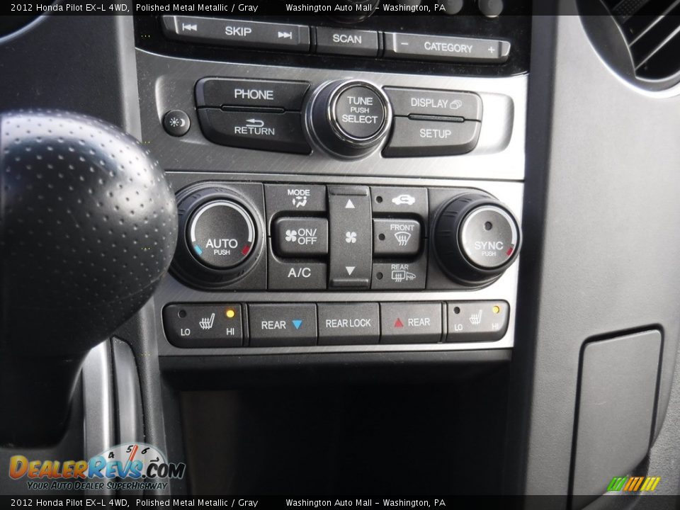 2012 Honda Pilot EX-L 4WD Polished Metal Metallic / Gray Photo #19