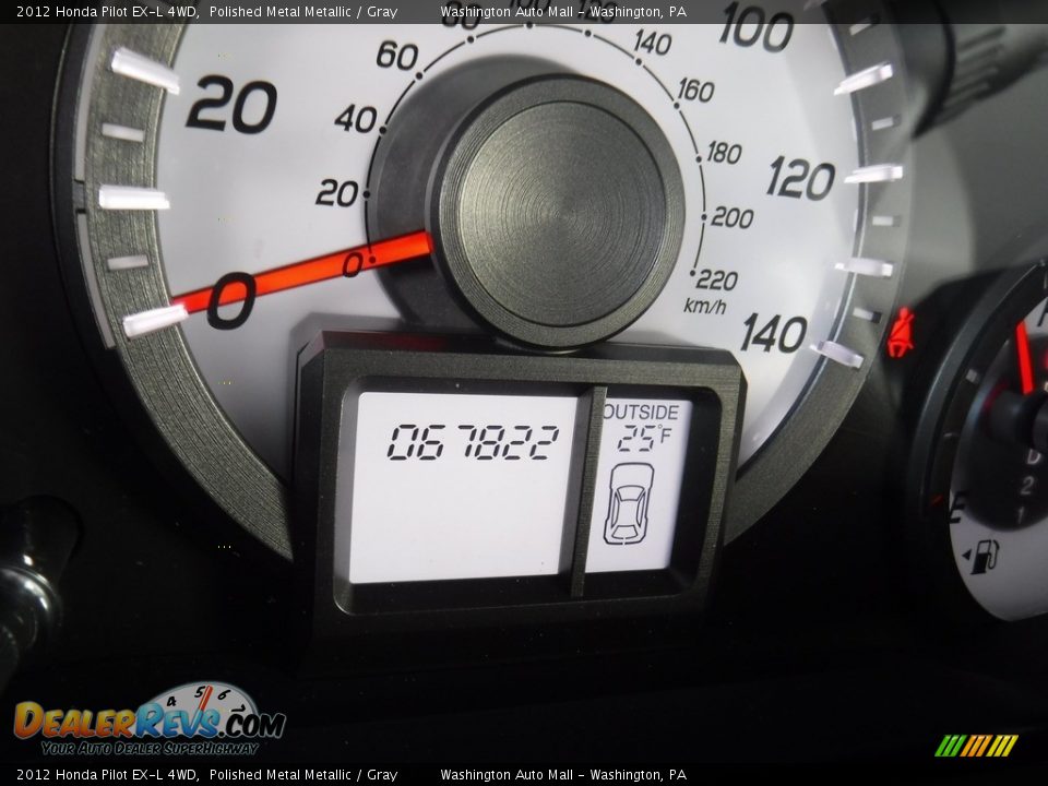 2012 Honda Pilot EX-L 4WD Polished Metal Metallic / Gray Photo #29