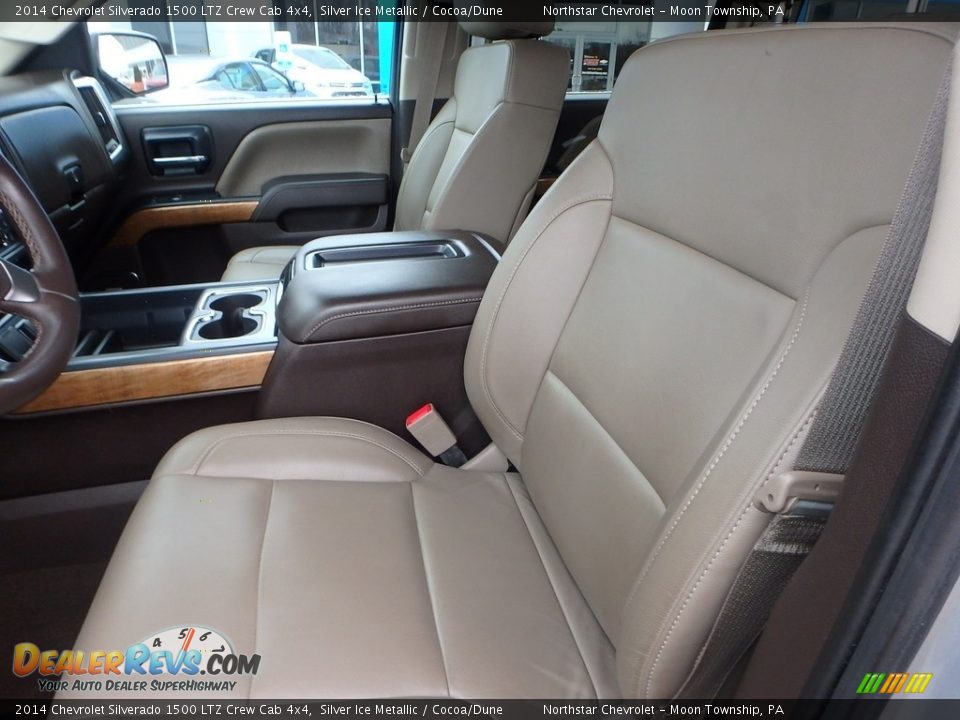 2014 Chevrolet Silverado 1500 LTZ Crew Cab 4x4 Silver Ice Metallic / Cocoa/Dune Photo #20