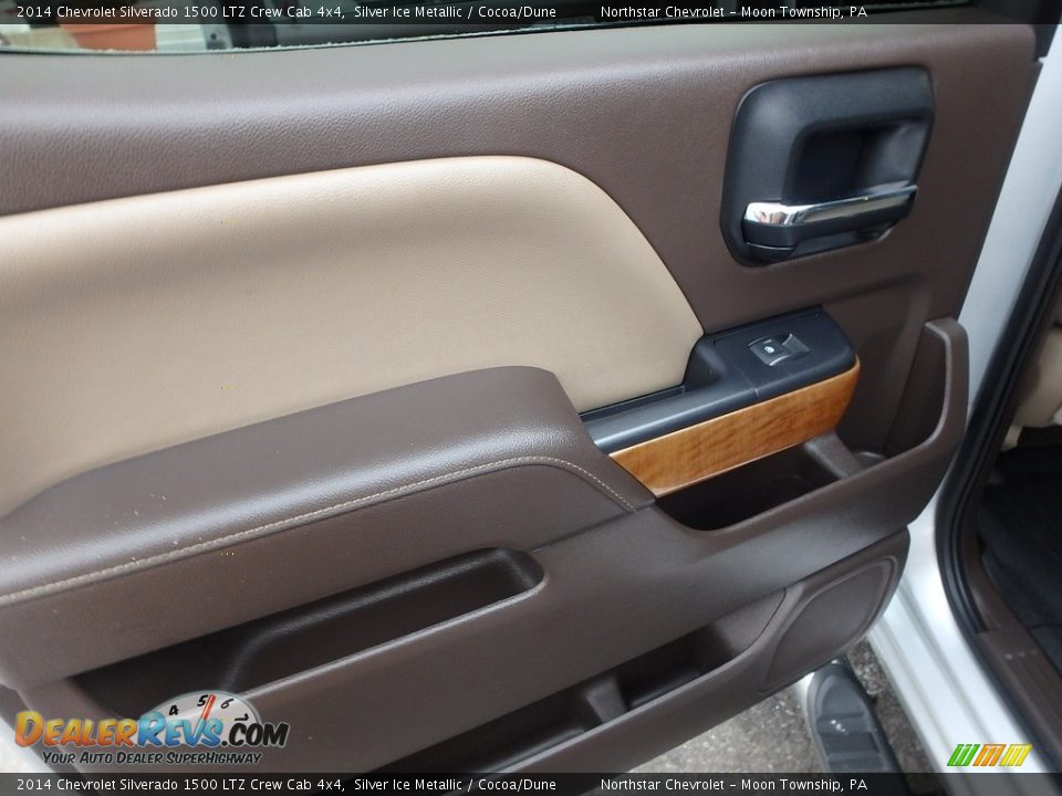 2014 Chevrolet Silverado 1500 LTZ Crew Cab 4x4 Silver Ice Metallic / Cocoa/Dune Photo #23