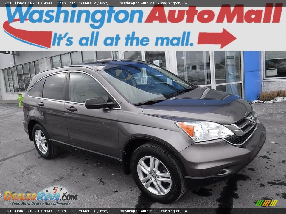 2011 Honda CR-V EX 4WD Urban Titanium Metallic / Ivory Photo #1