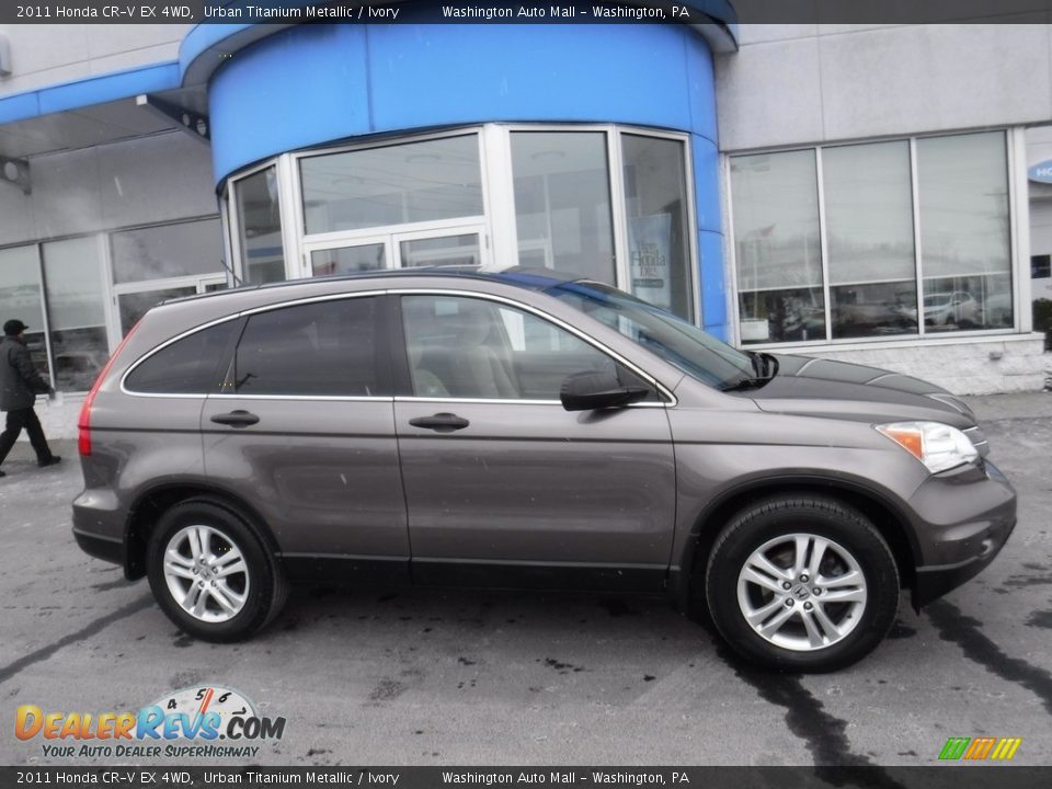 2011 Honda CR-V EX 4WD Urban Titanium Metallic / Ivory Photo #2