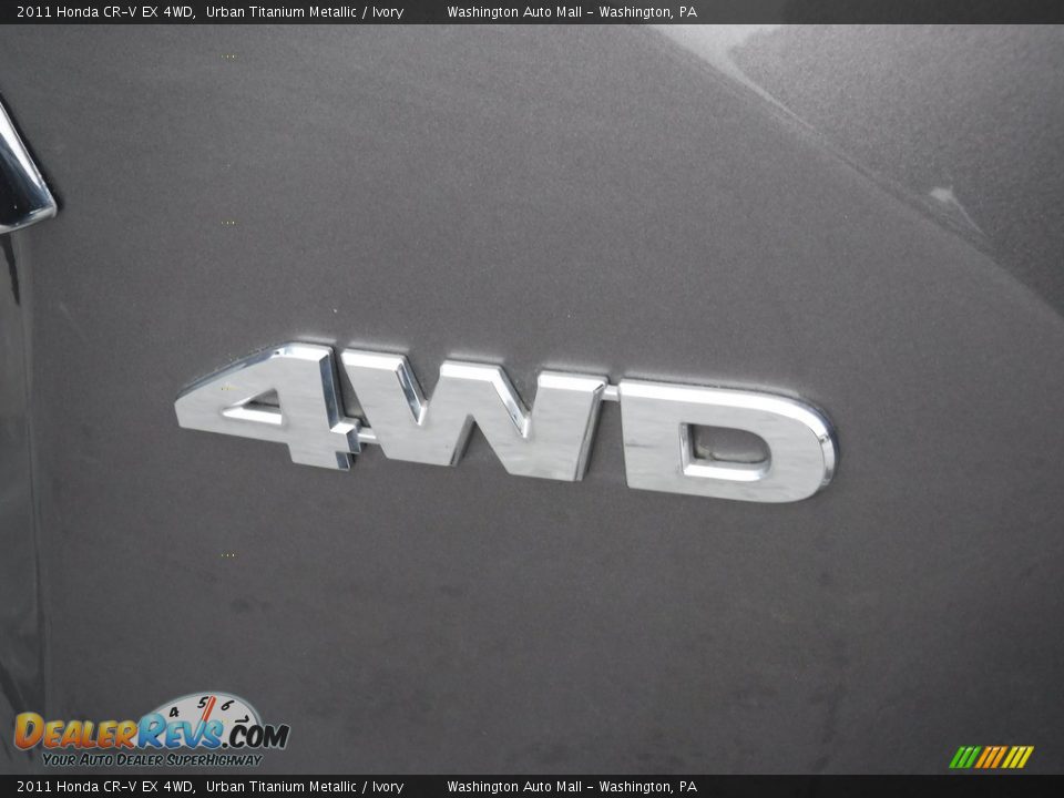 2011 Honda CR-V EX 4WD Urban Titanium Metallic / Ivory Photo #10
