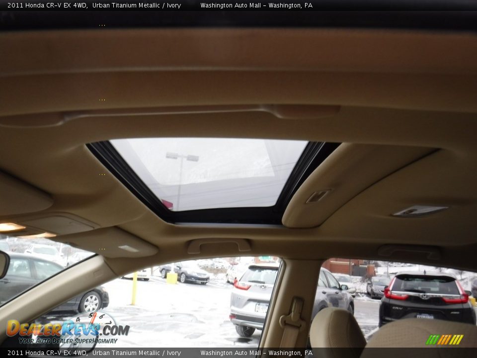 2011 Honda CR-V EX 4WD Urban Titanium Metallic / Ivory Photo #11