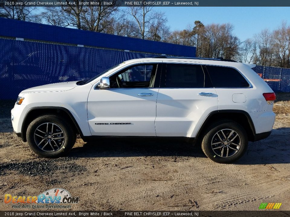 2018 Jeep Grand Cherokee Limited 4x4 Bright White / Black Photo #3