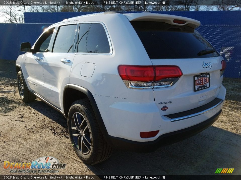 2018 Jeep Grand Cherokee Limited 4x4 Bright White / Black Photo #4