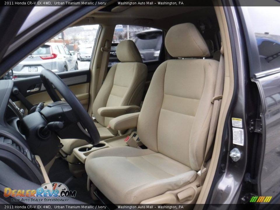 2011 Honda CR-V EX 4WD Urban Titanium Metallic / Ivory Photo #13