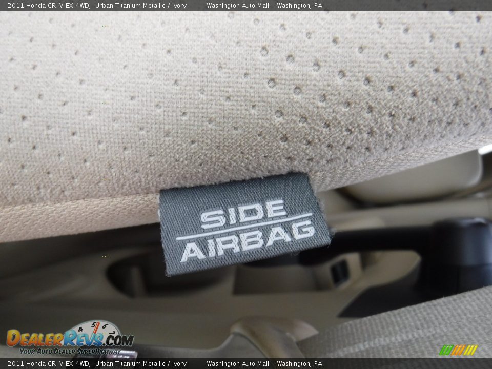 2011 Honda CR-V EX 4WD Urban Titanium Metallic / Ivory Photo #14