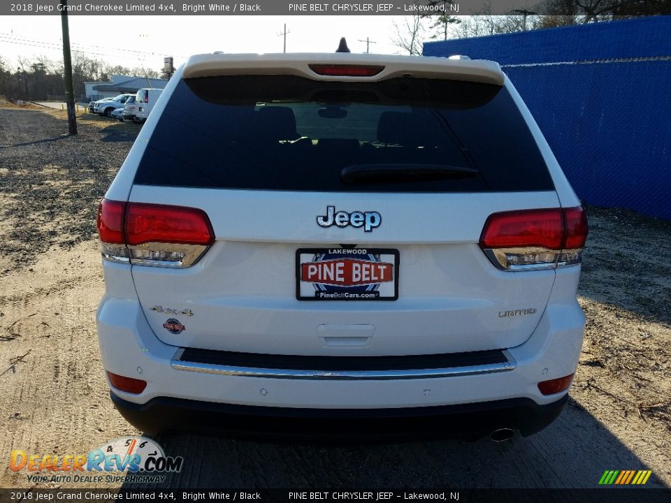2018 Jeep Grand Cherokee Limited 4x4 Bright White / Black Photo #5