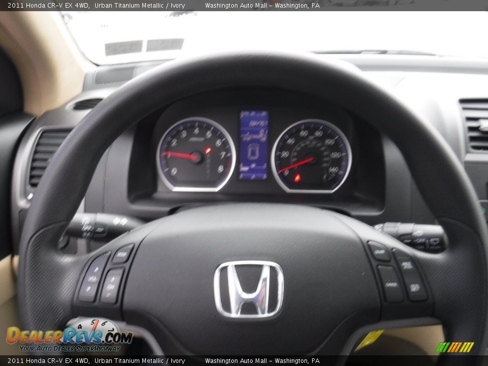2011 Honda CR-V EX 4WD Urban Titanium Metallic / Ivory Photo #19