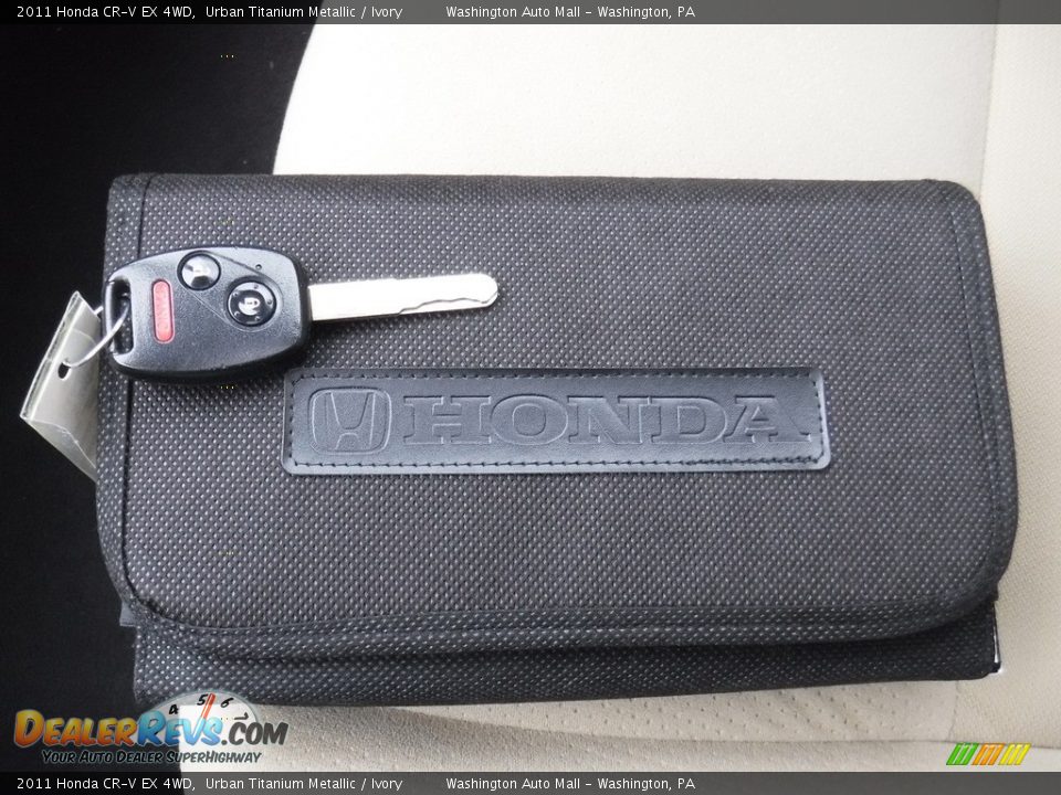 2011 Honda CR-V EX 4WD Urban Titanium Metallic / Ivory Photo #23