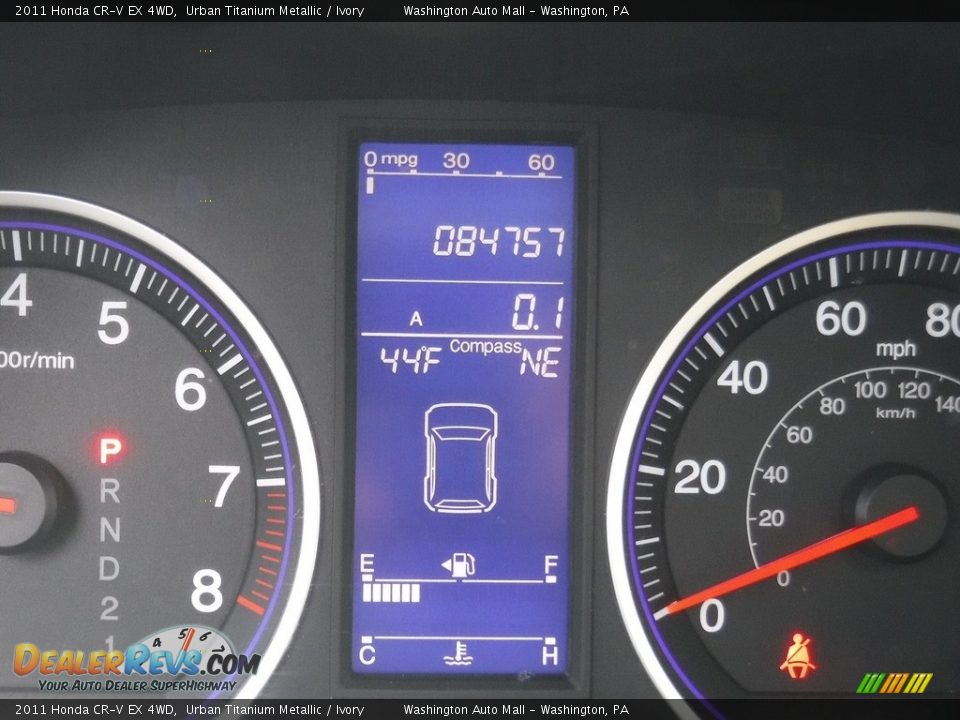2011 Honda CR-V EX 4WD Urban Titanium Metallic / Ivory Photo #25