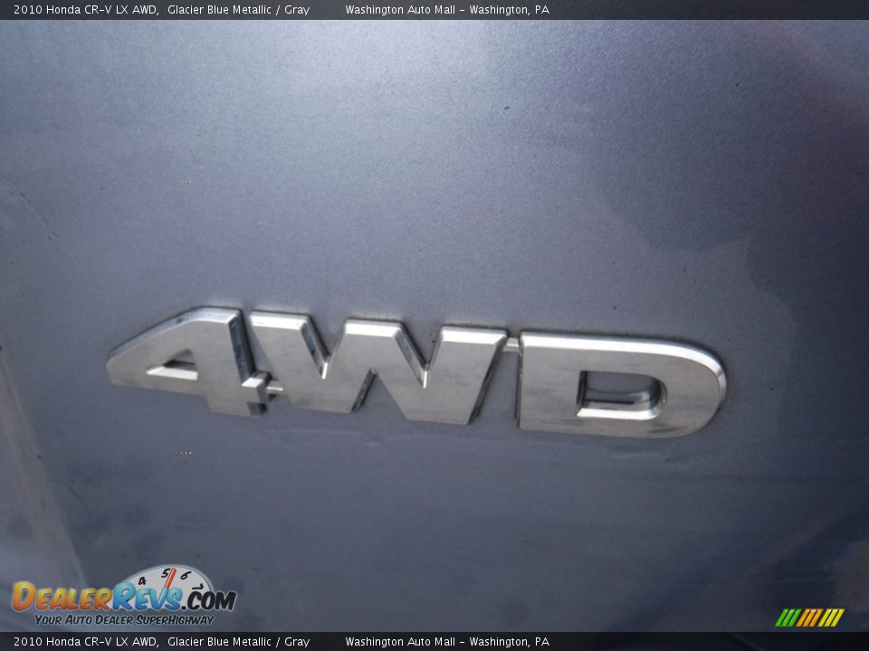 2010 Honda CR-V LX AWD Glacier Blue Metallic / Gray Photo #11