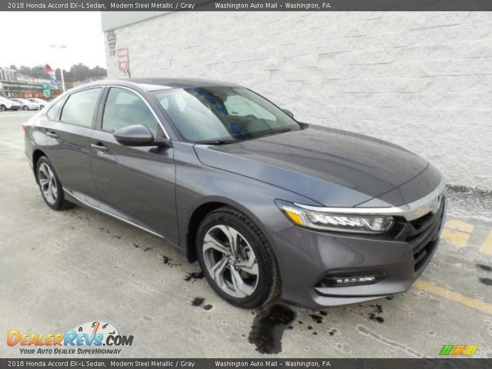 2018 Honda Accord EX-L Sedan Modern Steel Metallic / Gray Photo #1