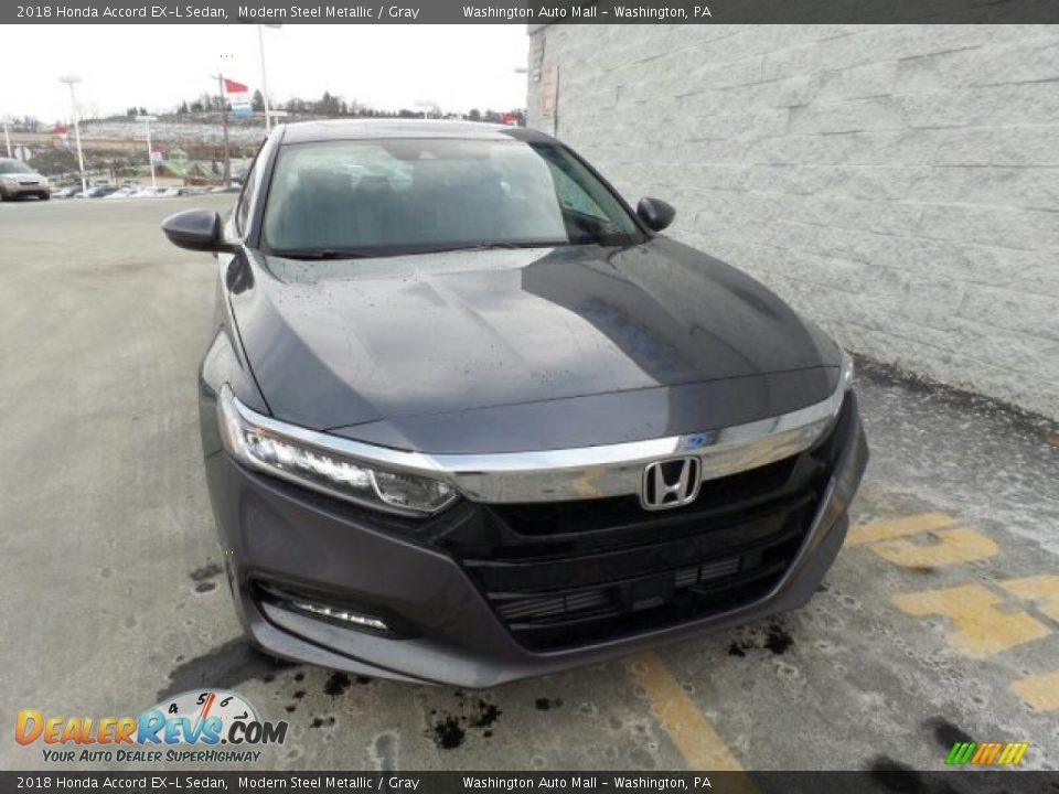 2018 Honda Accord EX-L Sedan Modern Steel Metallic / Gray Photo #3