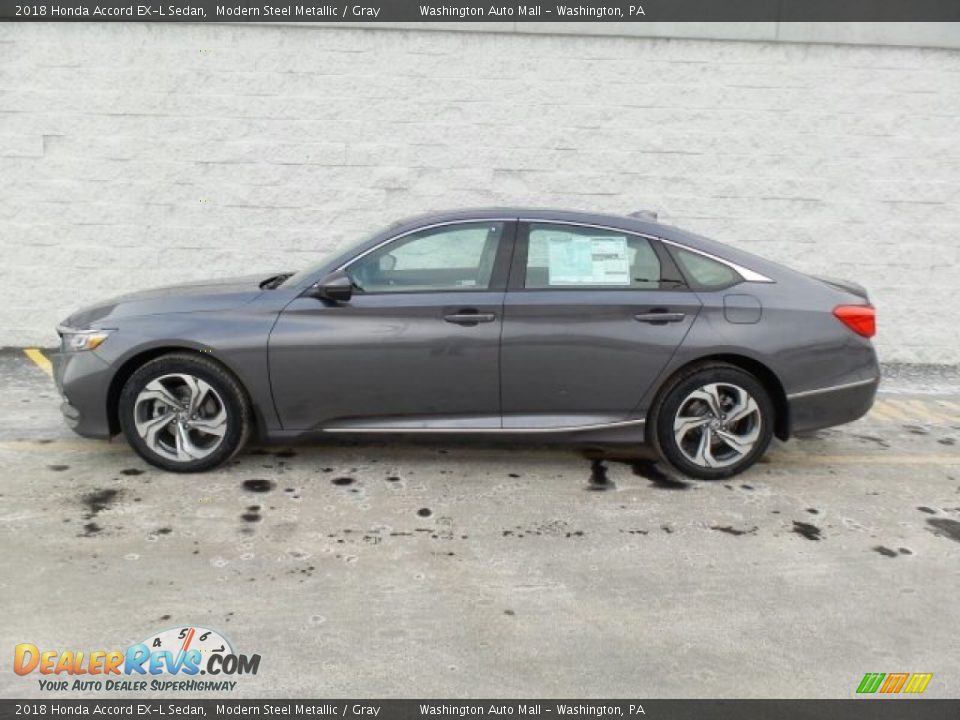 2018 Honda Accord EX-L Sedan Modern Steel Metallic / Gray Photo #6