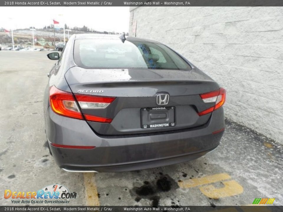 2018 Honda Accord EX-L Sedan Modern Steel Metallic / Gray Photo #7