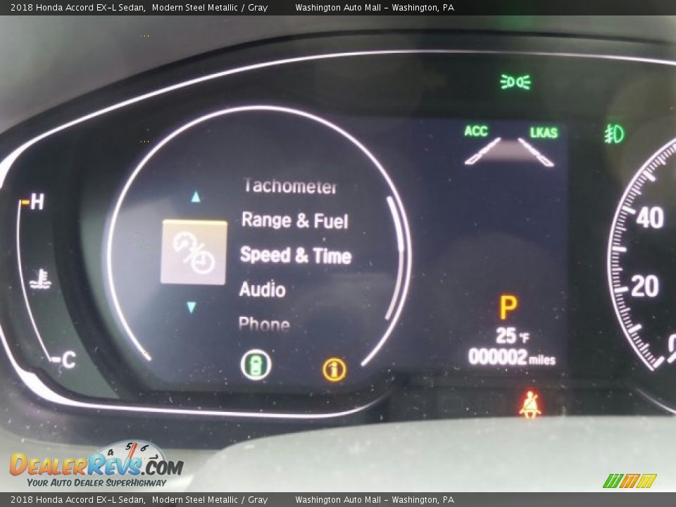 2018 Honda Accord EX-L Sedan Modern Steel Metallic / Gray Photo #13