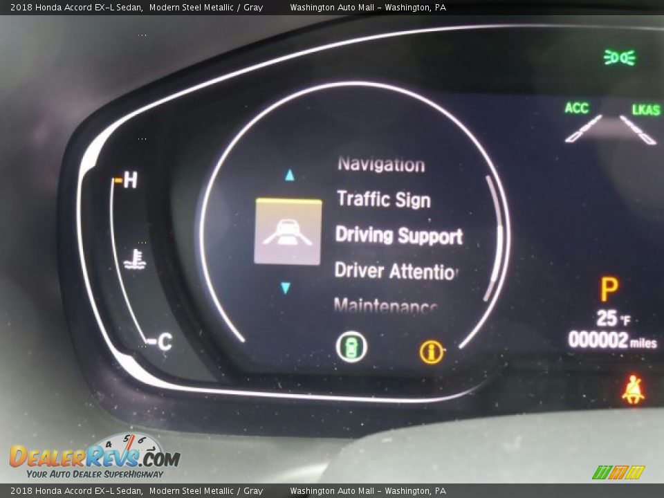 2018 Honda Accord EX-L Sedan Modern Steel Metallic / Gray Photo #14