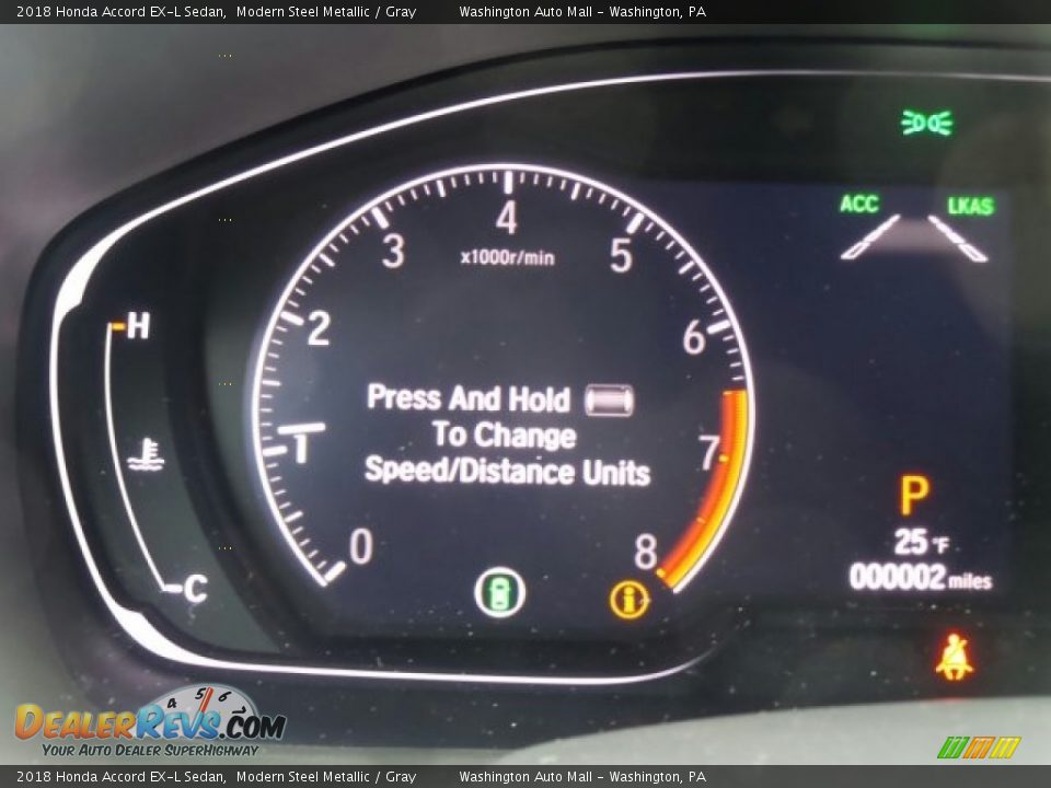 2018 Honda Accord EX-L Sedan Modern Steel Metallic / Gray Photo #15