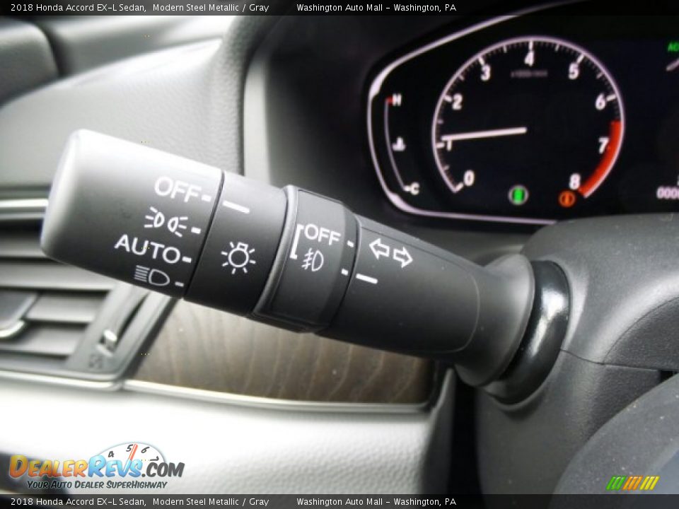 2018 Honda Accord EX-L Sedan Modern Steel Metallic / Gray Photo #17