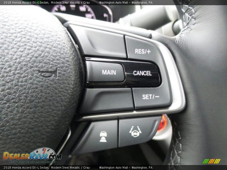 2018 Honda Accord EX-L Sedan Modern Steel Metallic / Gray Photo #18