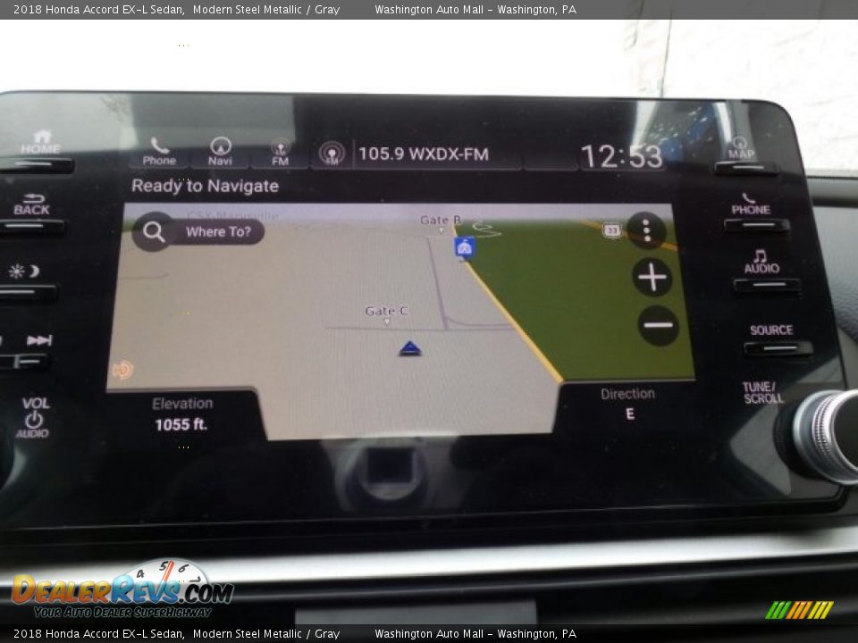 2018 Honda Accord EX-L Sedan Modern Steel Metallic / Gray Photo #22