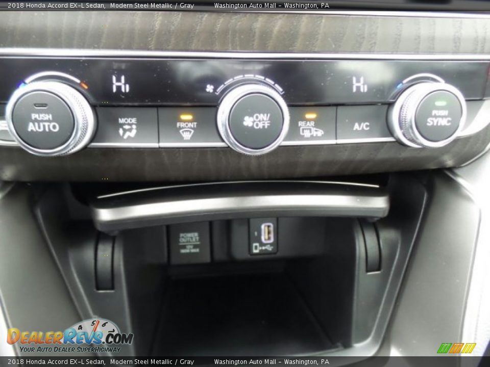 2018 Honda Accord EX-L Sedan Modern Steel Metallic / Gray Photo #23