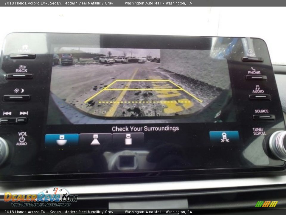 2018 Honda Accord EX-L Sedan Modern Steel Metallic / Gray Photo #24