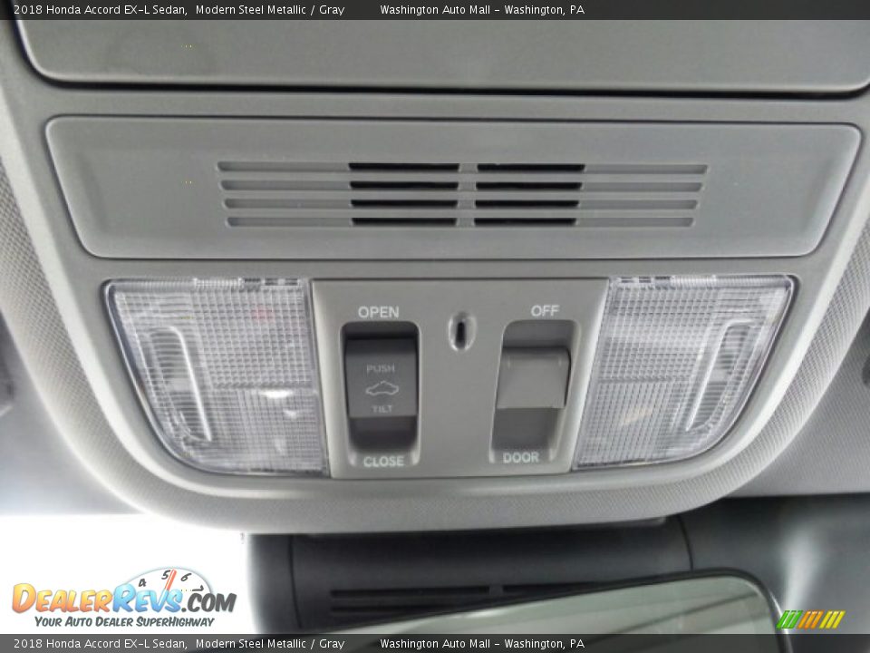 2018 Honda Accord EX-L Sedan Modern Steel Metallic / Gray Photo #25