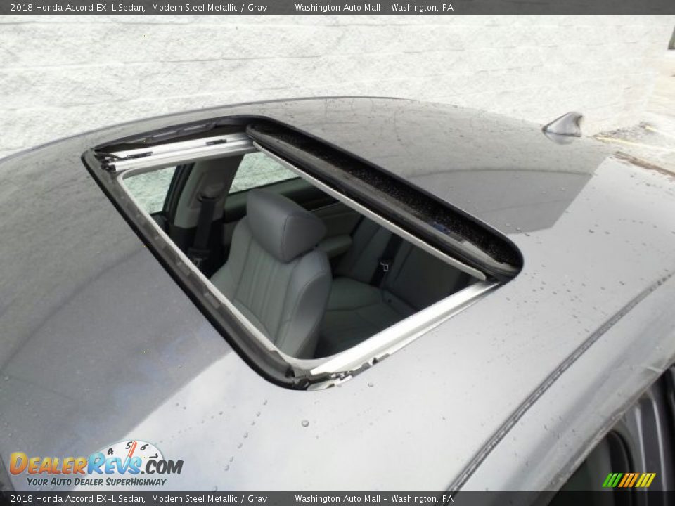 2018 Honda Accord EX-L Sedan Modern Steel Metallic / Gray Photo #26