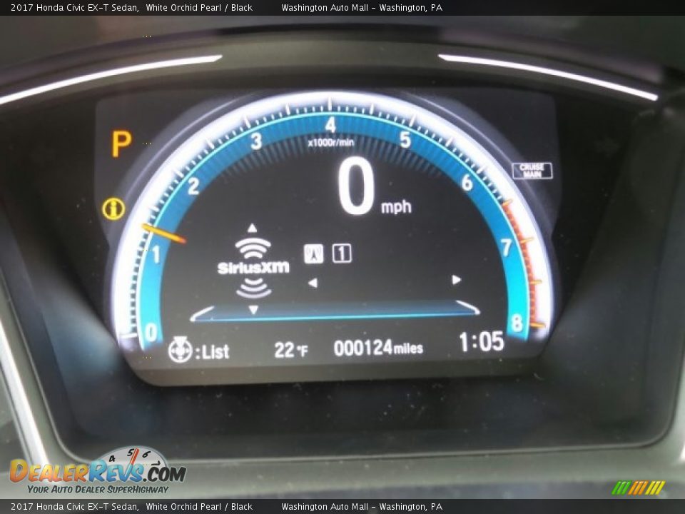 2017 Honda Civic EX-T Sedan White Orchid Pearl / Black Photo #16