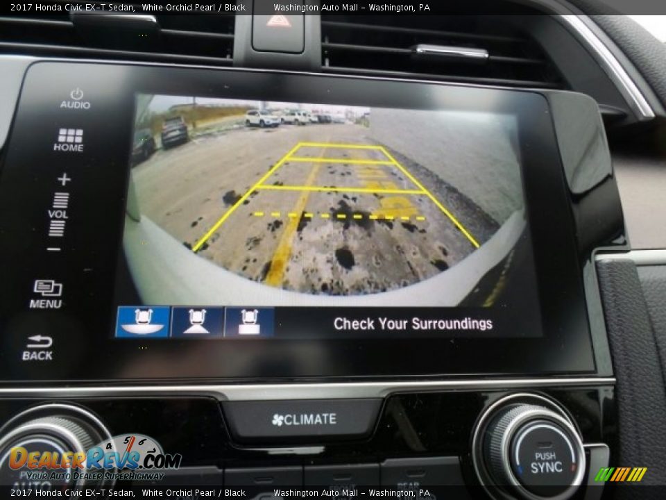 2017 Honda Civic EX-T Sedan White Orchid Pearl / Black Photo #24