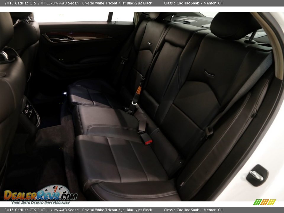 2015 Cadillac CTS 2.0T Luxury AWD Sedan Crystal White Tricoat / Jet Black/Jet Black Photo #16