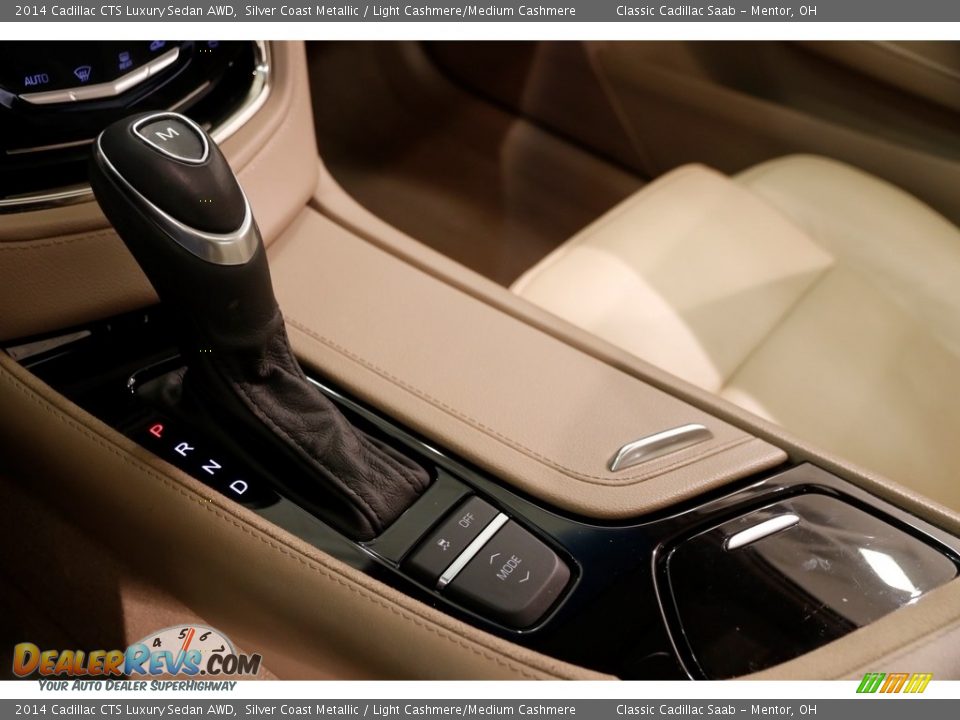 2014 Cadillac CTS Luxury Sedan AWD Silver Coast Metallic / Light Cashmere/Medium Cashmere Photo #17