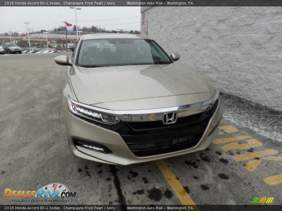 2018 Honda Accord EX-L Sedan Champagne Frost Pearl / Ivory Photo #3