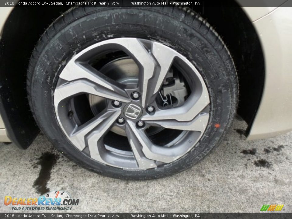 2018 Honda Accord EX-L Sedan Champagne Frost Pearl / Ivory Photo #4