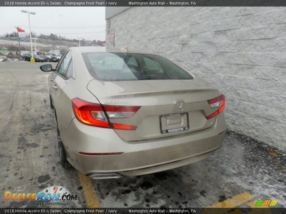 2018 Honda Accord EX-L Sedan Champagne Frost Pearl / Ivory Photo #6