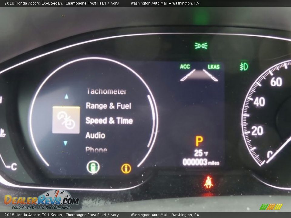 2018 Honda Accord EX-L Sedan Champagne Frost Pearl / Ivory Photo #12