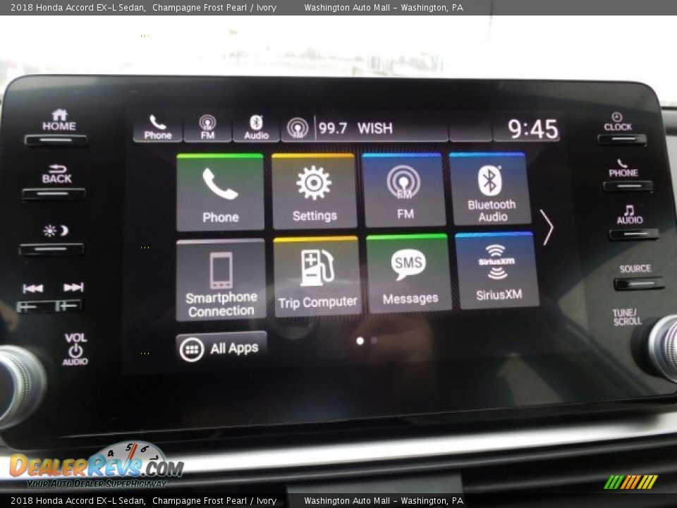 2018 Honda Accord EX-L Sedan Champagne Frost Pearl / Ivory Photo #20