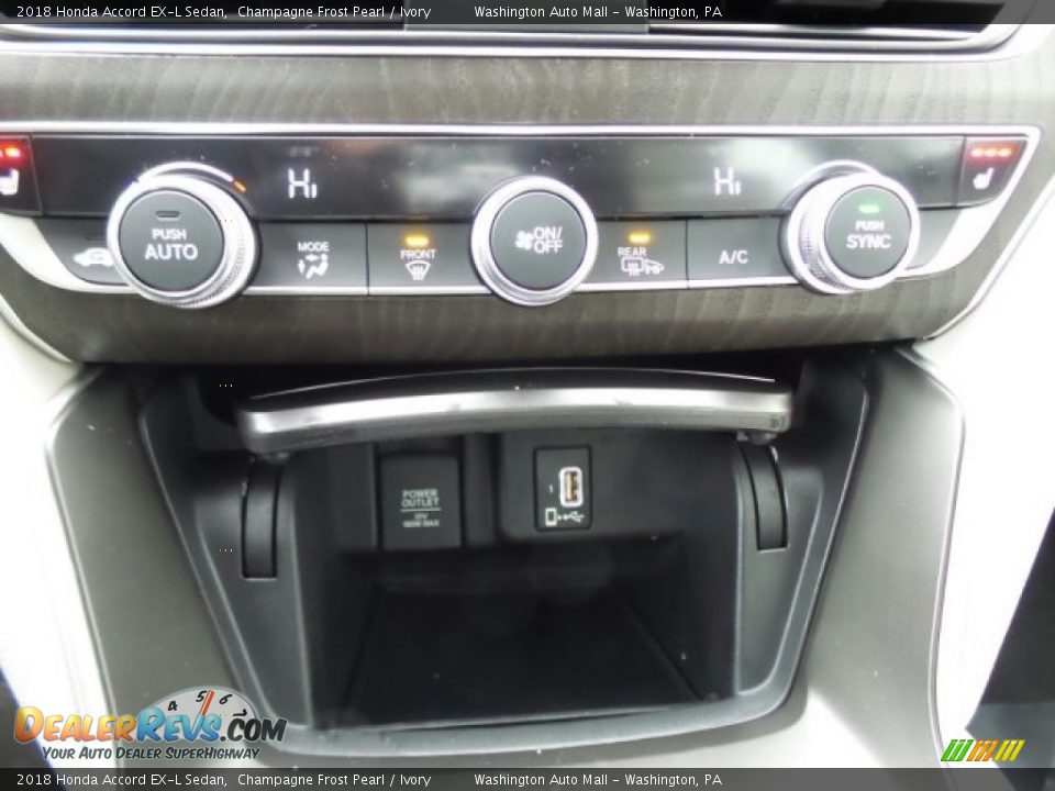 2018 Honda Accord EX-L Sedan Champagne Frost Pearl / Ivory Photo #21