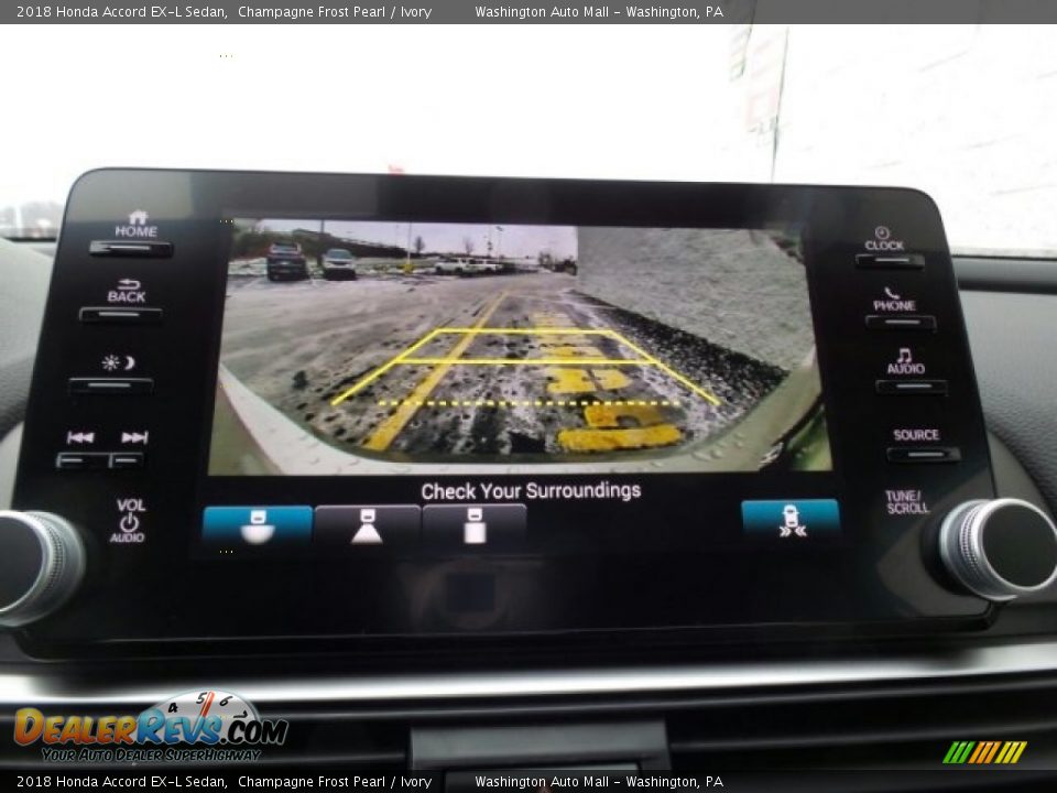 2018 Honda Accord EX-L Sedan Champagne Frost Pearl / Ivory Photo #23