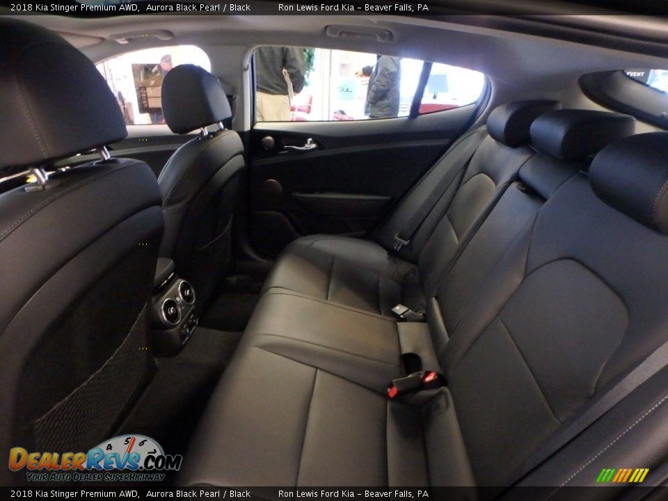 Rear Seat of 2018 Kia Stinger Premium AWD Photo #11