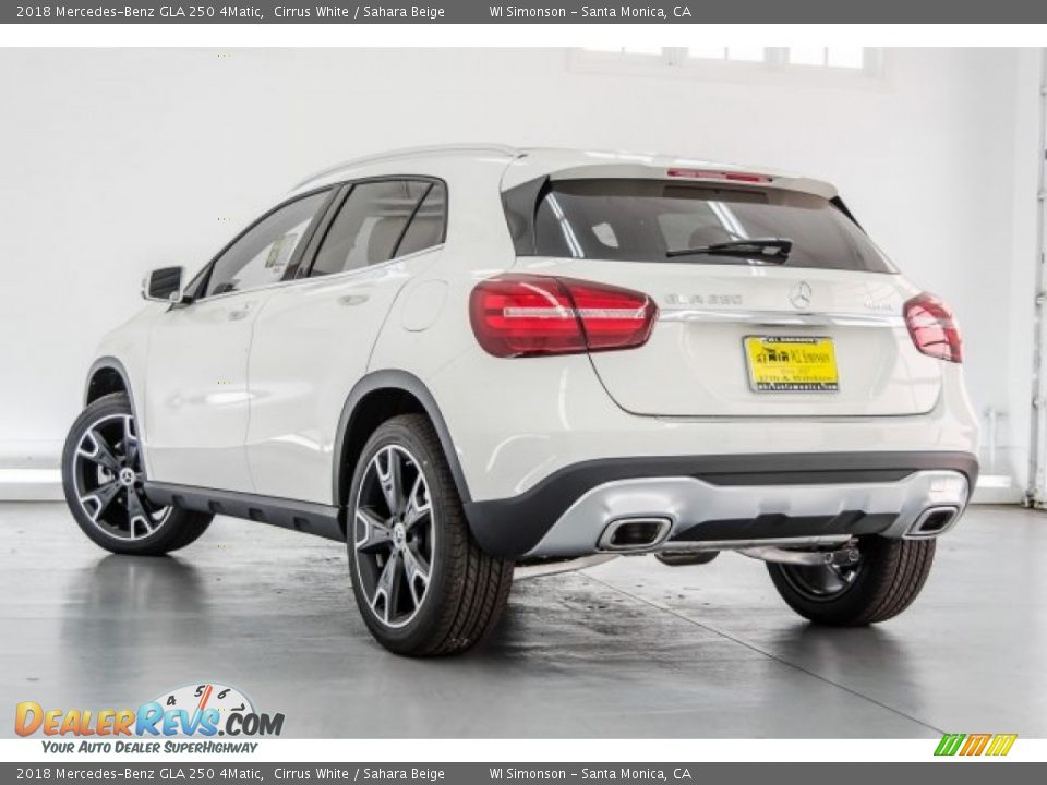 2018 Mercedes-Benz GLA 250 4Matic Cirrus White / Sahara Beige Photo #3